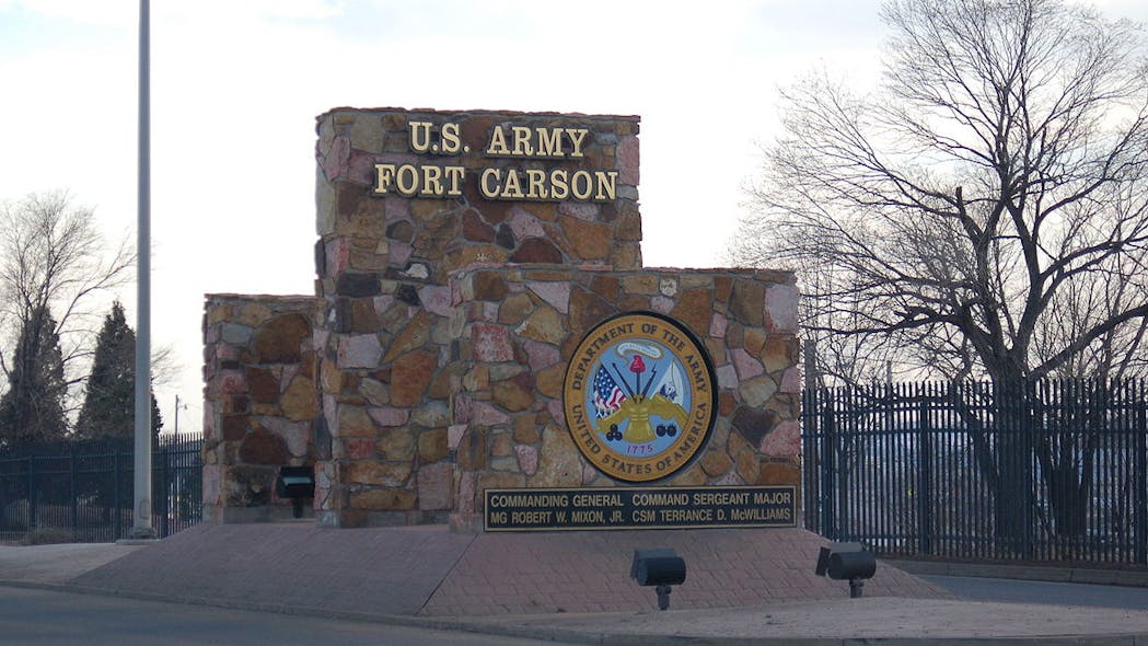 One of the main entrances to Fort Carson