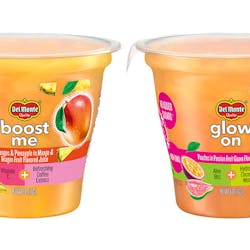 Del Monte Fruit Infusions flavors include Gut Love, Glow On, Boost Me and Stay Well.