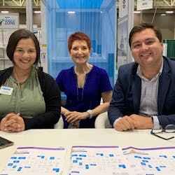 NAMA chief executive Carla Balakgie (center) is picture with communications director Amy Fraser and federal and state affairs director Wes Fisher at The NAMA Show.