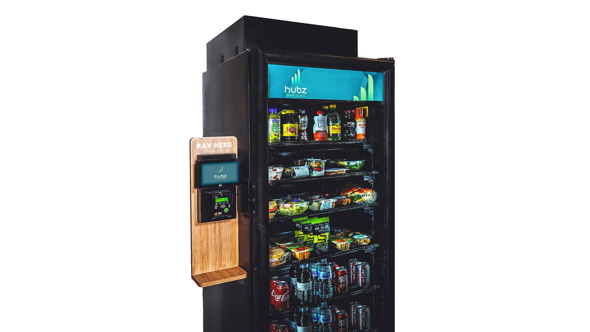 Hubz smart cooler begins shipping, makes NAMA Show debut Vending