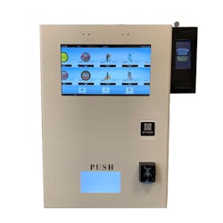 CAV&apos;s age and identification verifier module installs on the right side of a vending machine.