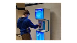 A student uses a FloWater station in the Minersville area school district (photo: Business Wire). A student uses a FloWater station in the Minersville area school district (photo: Business Wire).