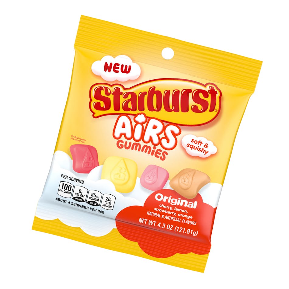 Coming soon are Starburst Airs, a light and airy gummi innovation with flavor packed into each bite (photo: Mars Wrigley)