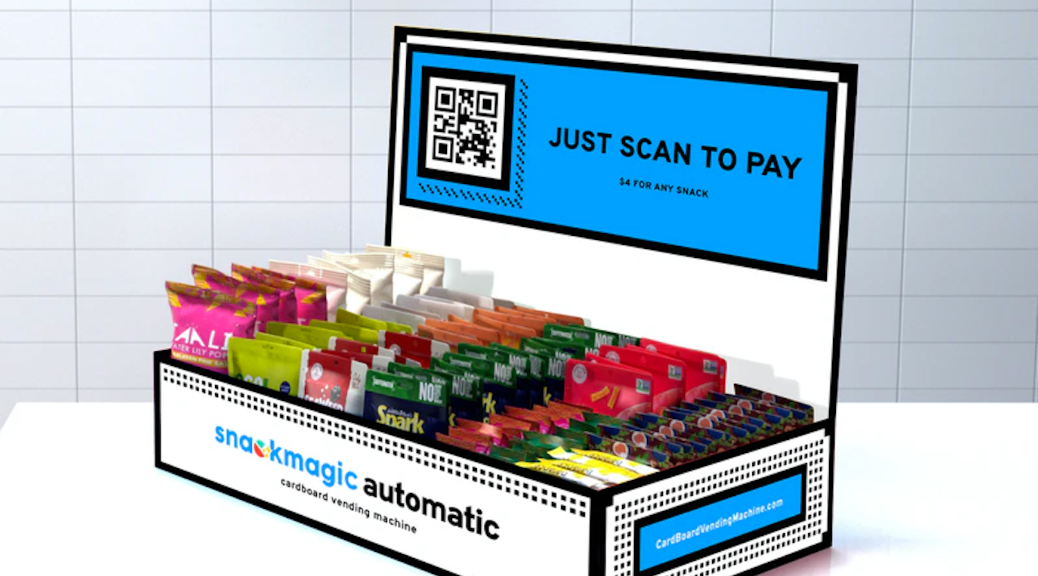 Snackmagic S Cardboard Vending Machine Is New Twist On The Honor Box Vending Market Watch Snackmagic S Cardboard Vending Machine Is New Twist On The Honor Box Vending Market Watch