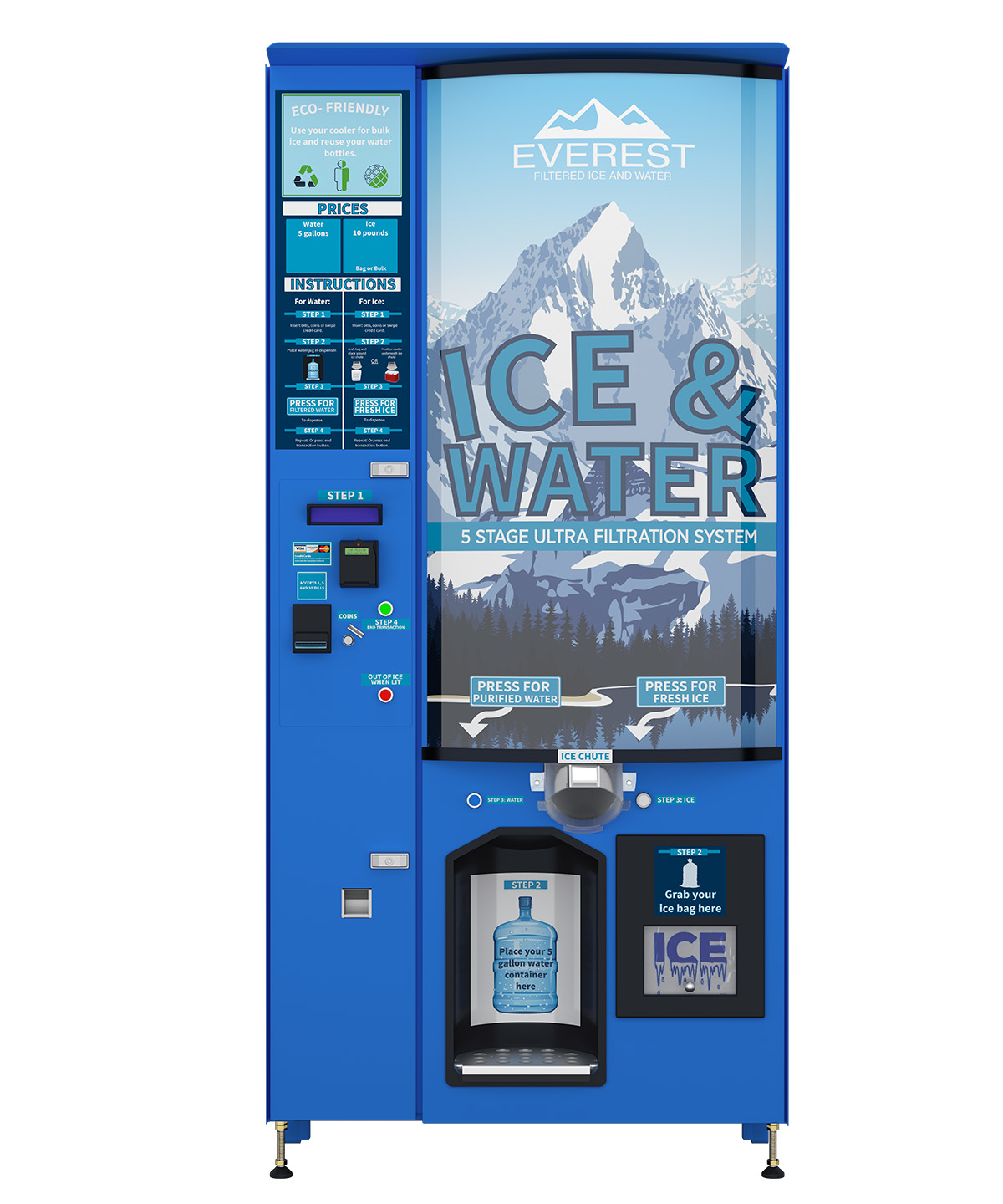 everest ice and water vending machine