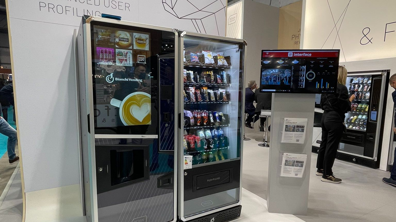 VSBLTY showcases its software with new vending technology partner Bianchi at Host Milano in October.