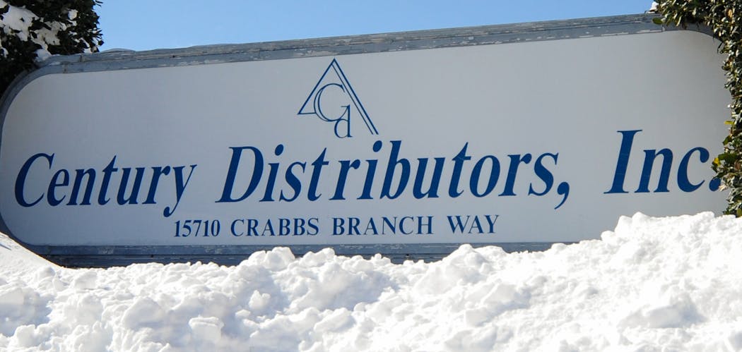 Century Distributors Sign