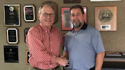 Pictured here are Joe Franz (l.) and AVS president Vince Gumma. Pictured here are Joe Franz (l.) and AVS president Vince Gumma.