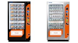 Haloo&apos;s HL-SLE-10C vending machine is available in black or white cabinets that measure 1350mm. W. x 860mm. D. x 1920mm. H. The new machine offers a maximum of 80 selections and can hold up to 1,000 units. MDB and DEX are the machine&apos;s standard interfaces.