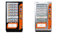 Haloo's HL-SLE-10C vending machine is available in black or white cabinets that measure 1350mm. W. x 860mm. D. x 1920mm. H. The new machine offers a maximum of 80 selections and can hold up to 1,000 units. MDB and DEX are the machine's standard interfaces. Haloo's HL-SLE-10C vending machine is available in black or white cabinets that measure 1350mm. W. x 860mm. D. x 1920mm. H. The new machine offers a maximum of 80 selections and can hold up to 1,000 units. MDB and DEX are the machine's standard interfaces.
