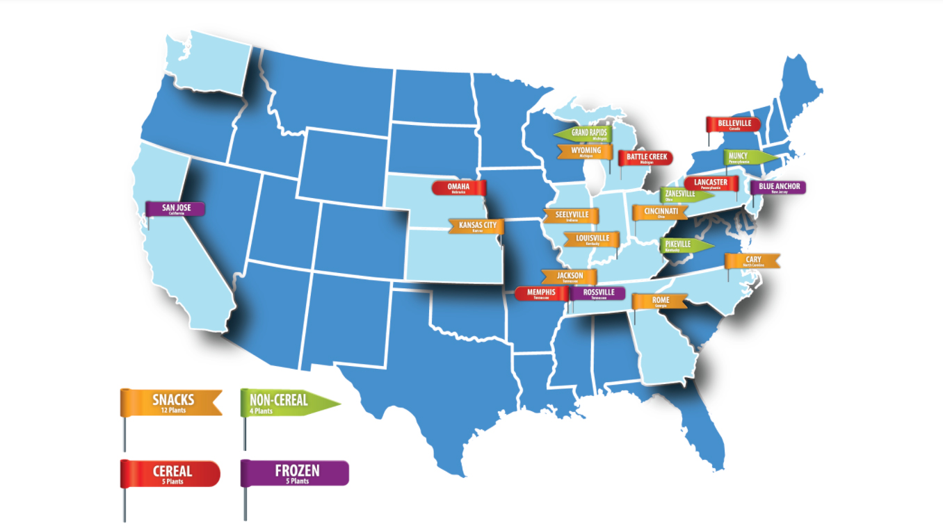 BCTGM members and Kellogg Co. employees produce leading cereal brands at Kellogg's plants in Battle Creek, MI, Omaha, NE, Lancaster, PA, and Memphis, TN. Brands include Rice Krispies, Raisin Bran, Froot Loops, Corn Flakes and Frosted Flakes, among others.