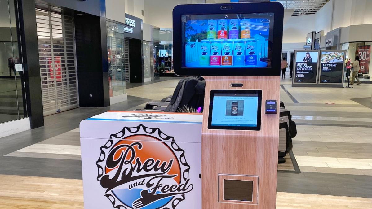 Online retailer Brew and Feed opened its first physical location with a PopShop vending machine.
