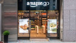 Entrance to Amazon Go&rsquo;s store in San Francisco.
