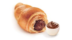 Chipita's single-serve croissants are offered in regular or milk chocolate coatings with or without fillings. Chipita's single-serve croissants are offered in regular or milk chocolate coatings with or without fillings.