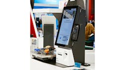 The touchless checkout solution includes both voice and gesture-based UI interaction alternatives, combined with flexible payment options for QR codes, app wallets, contactless cards and cash. The touchless checkout solution includes both voice and gesture-based UI interaction alternatives, combined with flexible payment options for QR codes, app wallets, contactless cards and cash.