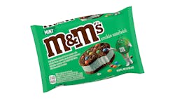 M&amp;ms Mint Cookie Ice Cream Sandwich
