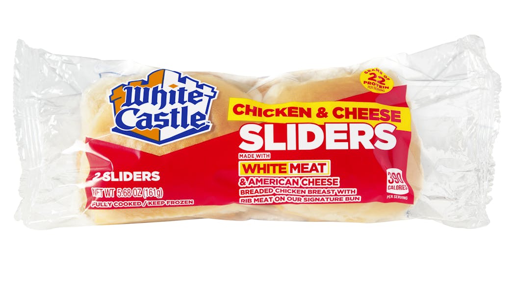 White Castle Chicken N Cheese Sliders