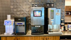Pot O&rsquo; Gold installation features Bevi&rsquo;s countertop smart water dispenser.
