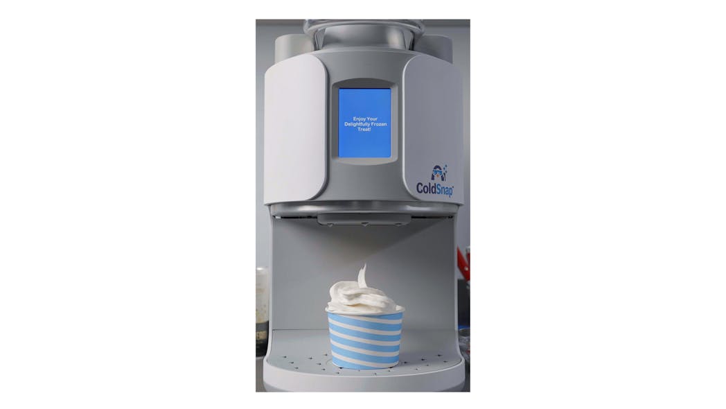 ColdSnap is a single-serve, pod-based system for making ice cream, shakes, smoothies and frozen coffee.