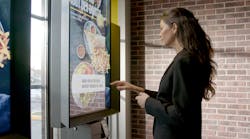 Interactive kiosk combining Samsung digital signage and AIRxTouch technology debuts at St-Hubert restaurant locations in Quebec.