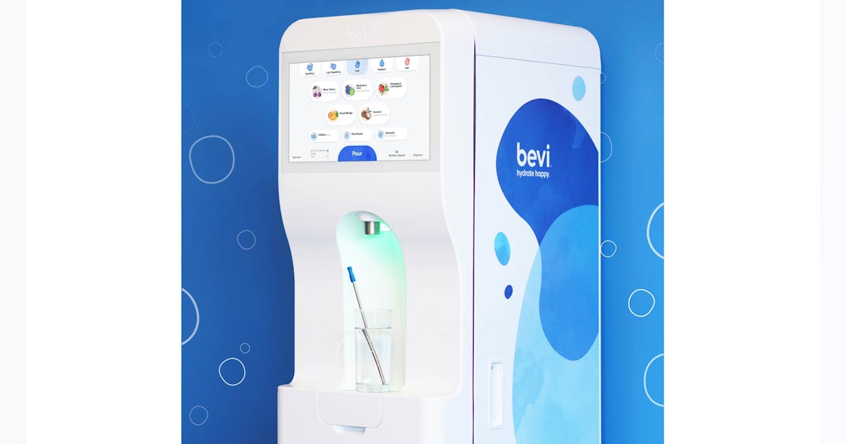 Bevi water online machine cost