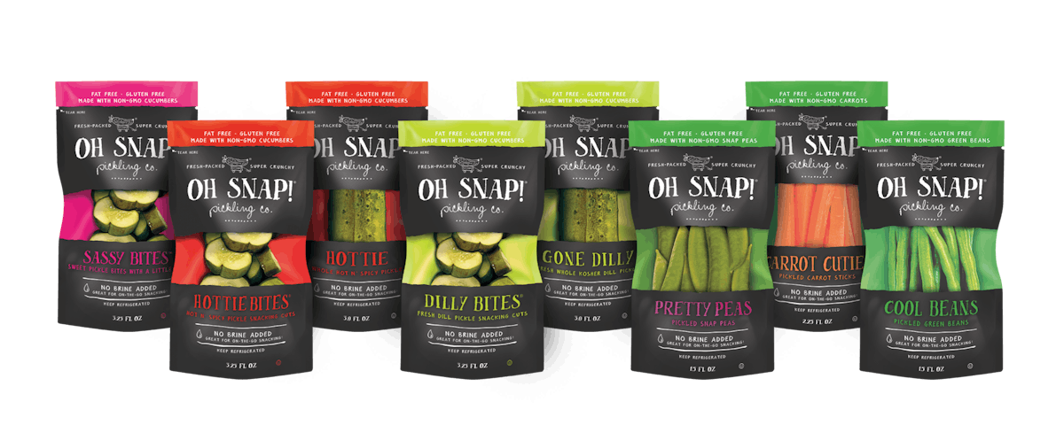 GLK Foods offers Oh Snap! Single-Serve Pickled Veggies.