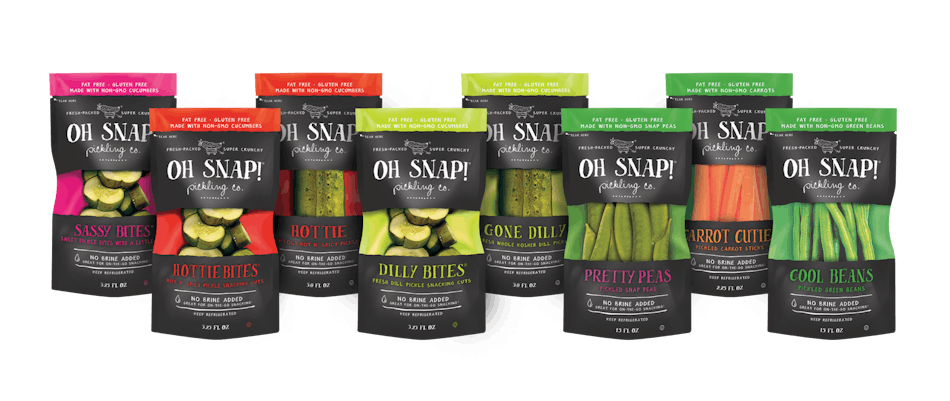 GLK Foods offers Oh Snap! Single-Serve Pickled Veggies.