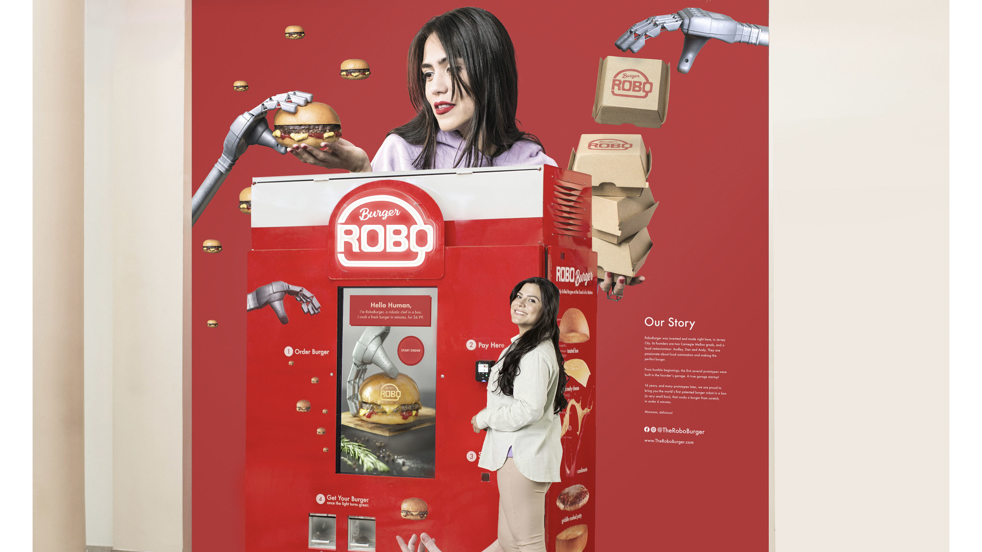 First robotic burger chef vending machine launches in NJ Vending