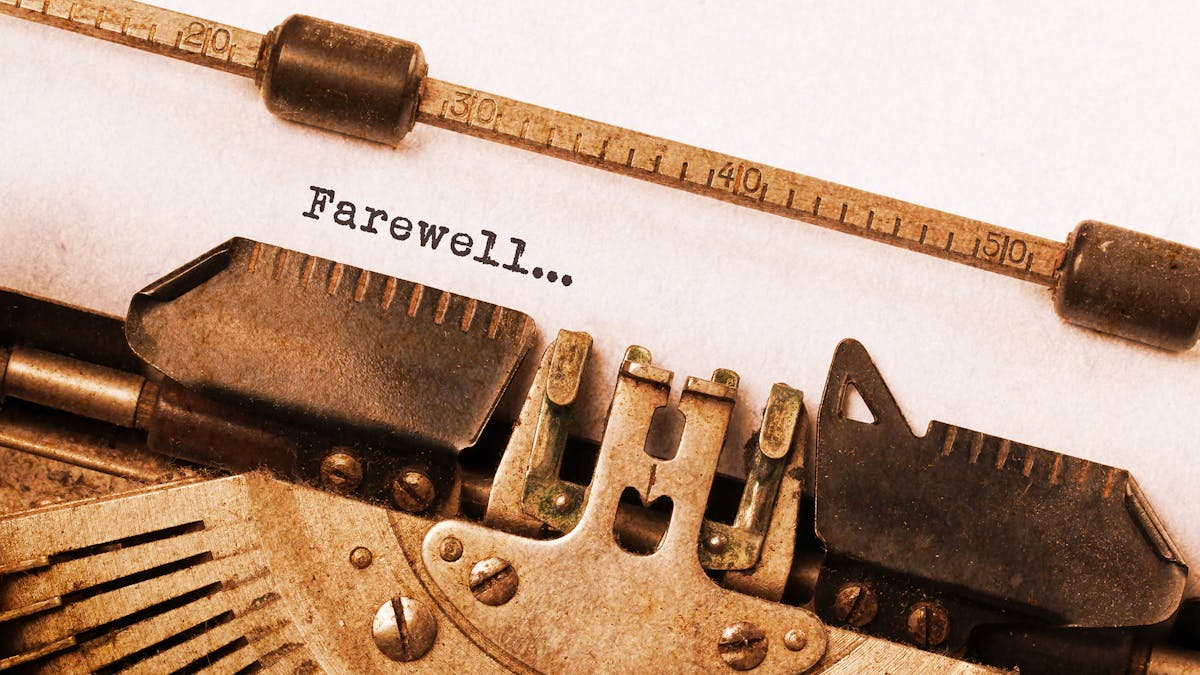 Farewell Dreamstime 65761642