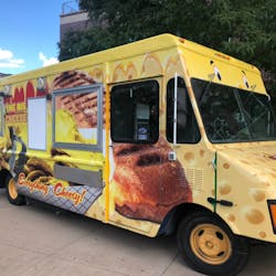 Vander Vending&rsquo;s Big Cheese-branded food truck.