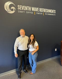 Seventh Wave Refreshments’ founders Linda Saldaña and Dave Carroll are no newcomers to Atlanta’s workplaces. Seventh Wave Refreshments’ founders Linda Saldaña and Dave Carroll are no newcomers to Atlanta’s workplaces.