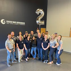 Seventh Wave Refreshments team, now 30-strong, gathers to celebrate the employee-owned company’s second anniversary. Seventh Wave Refreshments team, now 30-strong, gathers to celebrate the employee-owned company’s second anniversary.