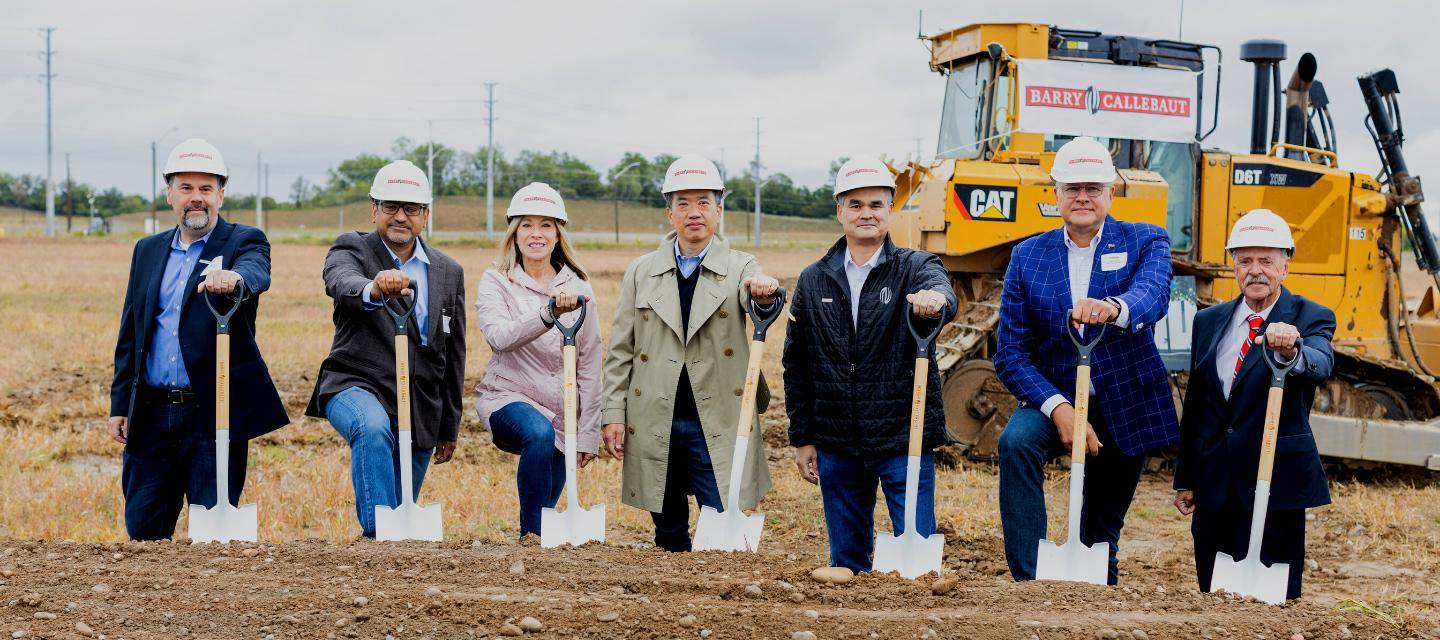 Barry Callebaut Executives Breaking Ground In Brantford 6340437aad208