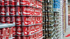Coca Cola Cans Stacked High