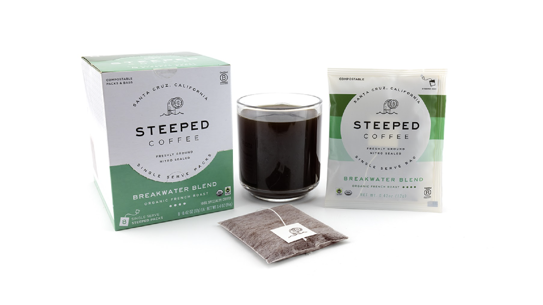 Steeped Coffee Bag  Variety Pack  Peace Coffee