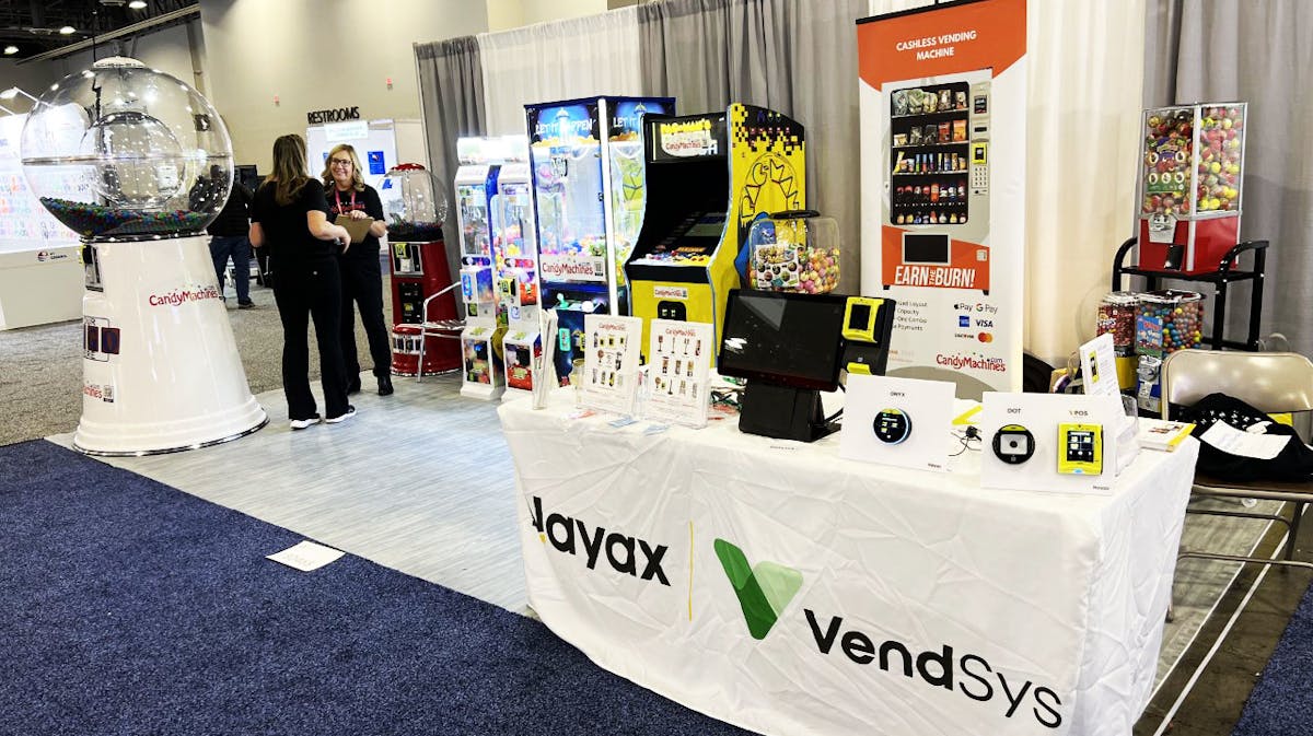 is at CES show in Vegas Vending Market Watch