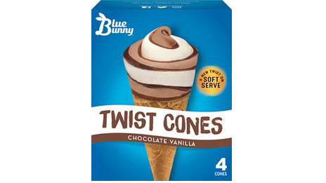 4pk Bb Twist Cones Chocolate Vanilla