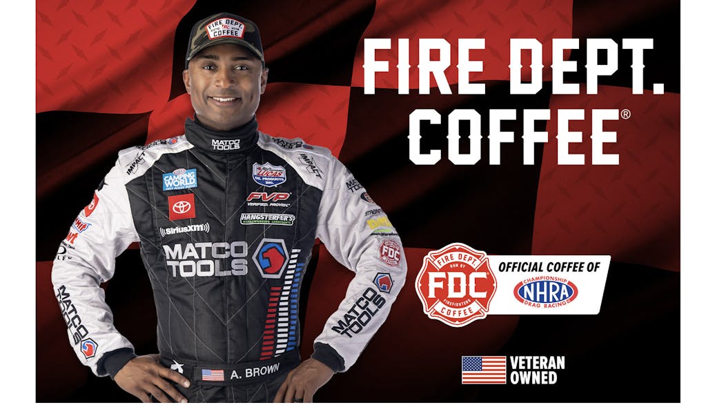 NHRA Top Fuel star Antron Brown, a three-time world champion with 71 career wins, and owner of AB Motorsports.