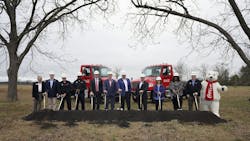 Coca-Cola United associates and Macon-Bibb County officials sport hard hats at the Feb. 17 groundbreaking ceremony for Macon Coca-Cola’s $85 million expansion. Coca-Cola United associates and Macon-Bibb County officials sport hard hats at the Feb. 17 groundbreaking ceremony for Macon Coca-Cola’s $85 million expansion.