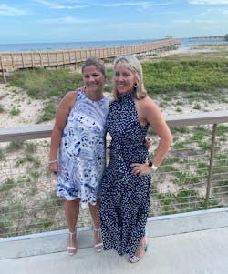 Kim Miros and Parlevel representative Frankie at a South Eastern Vending Association (SEVA) event. Kim Miros and Parlevel representative Frankie at a South Eastern Vending Association (SEVA) event.