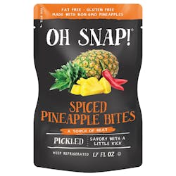 Oh Snap Spiced Pineapple Bites Front Oh Snap Spiced Pineapple Bites Front
