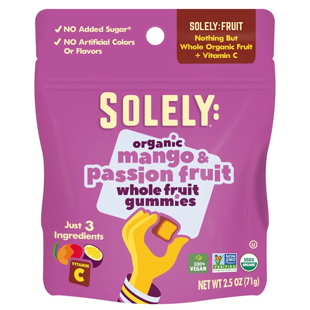 Solely Gummies Pouch 2 5oz Render Front