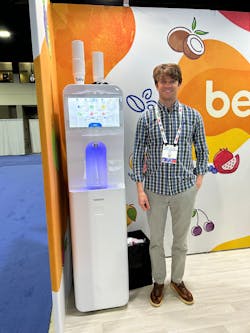 Sean Gundy, co-founder and CEO of Bevi, at 2023 NAMA Show Sean Gundy, co-founder and CEO of Bevi, at 2023 NAMA Show