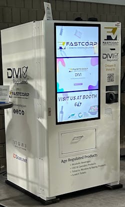 Fastcorp Vending&apos;s DIVI Regulated Vending Machine with new IDScan technology at NAMA&apos;s Imagination Way