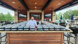 Elite Cuisine’s chef Blake Hammond at the recent golf tournament. Elite Cuisine’s chef Blake Hammond at the recent golf tournament.