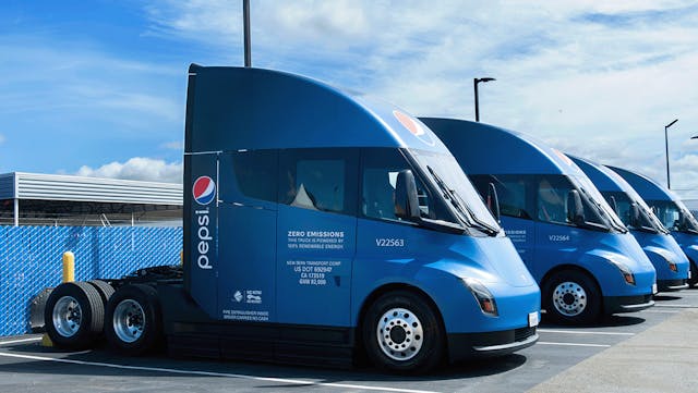 Pepsi Co Beverages North America Electric Vehicles Run On Less Tesla