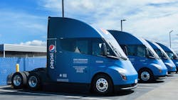 Pepsi Co Beverages North America Electric Vehicles Run On Less Tesla