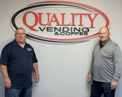 Quality Vending's owners Carl Miceli and Dean Prather Quality Vending's owners Carl Miceli and Dean Prather