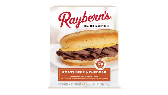 Raybern&rsquo;s launches new frozen sandwich product 2024 Roast Beef
