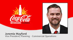 Coke Florida promotes Jeremie Hayford to VP of planning, commercial operations